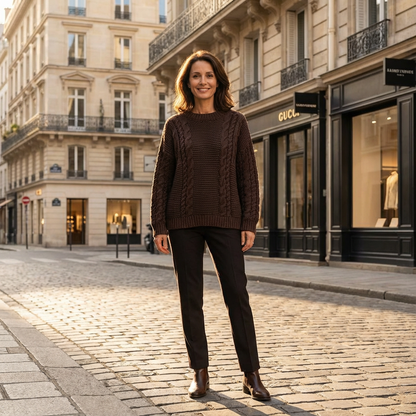 Le Pull Oversize – Étreinte d’Hiver