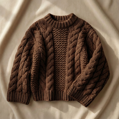 Le Pull Oversize – Étreinte d’Hiver