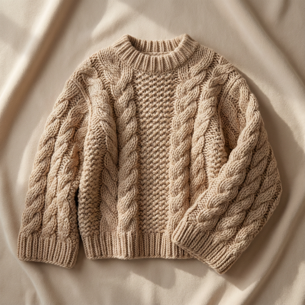 Le Pull Oversize – Étreinte d’Hiver